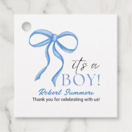 It's a Boy Blue Ribbon Bedankjes Labels