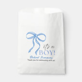 It's a Boy Blue Ribbon Bedankzakje (Voorkant)
