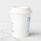 It's a Boy Blue Ribbon Papieren Bekers (Rechts)