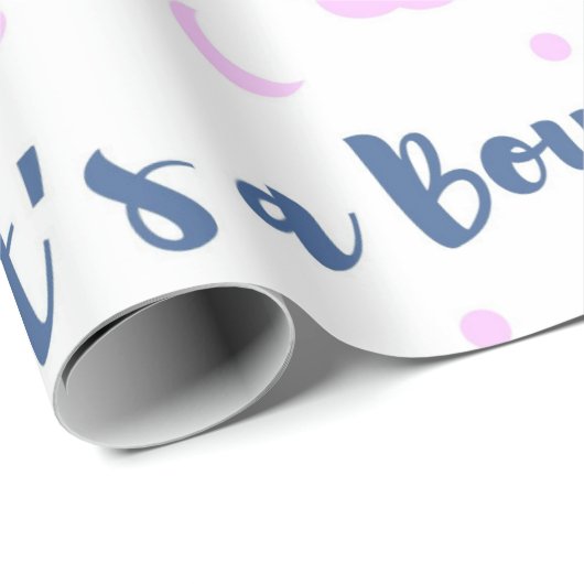 It's A Boy! Cadeaupapier (Rol Hoek)