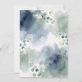 Its a Boy Celebration Navy Blue Balloon Baby Showe Kaart (Achterkant)