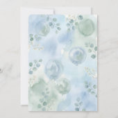 Its a Boy Celebration Navy Blue Balloon Baby Showe Kaart (Achterkant)