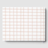 It's a Boy! Cute Brown Gingham Baby Shower Gastenboek (Achterkant)