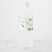 It's a Boy Dinosaur Baby Shower  Waterfles Etiket (Achterkant)