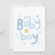 It's a boy, geboortekaart