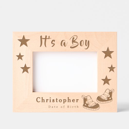 Its a Boy Gegraveerde Lijstjes (Voorkant)