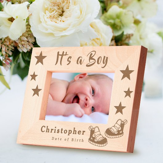 Its a Boy Gegraveerde Lijstjes