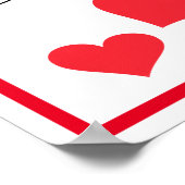 It's A Boy! Happy Red Hearts Custom Baby Shower Poster (Hoek)