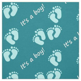 It's a boy! Kindermotive Babyfüße Baby blau türkis Stof