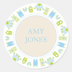 {It's a boy!} kleine wasserij baby shower sticker