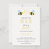 It's a Boy Meant To Bee Quote Funny 2 Bees In Love Aankondiging (Voorkant)