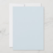 It's A Boy! Minimalism Pastel Blue Baby Shower Kaart (Achterkant)