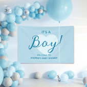 Its a Boy Modern Baby Shower Spandoek