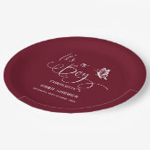 It's A Boy Modern Minimal Butterfly Baby Shower Papieren Bordje (Gekanteld)