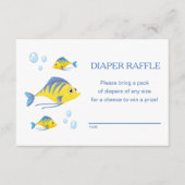 It's a Boy Under the Sea Baby Shower Diaper Raffle Informatiekaartje (Voorkant)