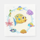 It's a Boy Under the Sea Baby Shower  Servet (Voorkant)