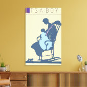 <It's a Boy>van Steve Collier Canvas Afdruk (Insitu (Woonkamer))