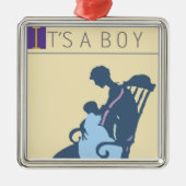 <It's a Boy>van Steve Collier Metalen Ornament (Voorkant)
