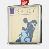 <It's a Boy>van Steve Collier Metalen Ornament (Links)