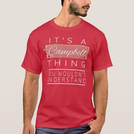 Its a Campbellhing You Wouldnt Understand gift boy T-shirt (Voorkant)