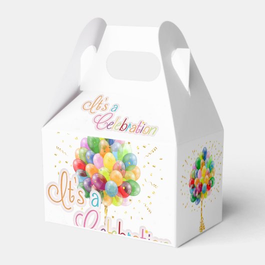 It's A  Celebration  Bedankdoosjes (Voorkant Zijde)