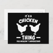 I'ts A Chicken Thing Design Funny Farmer Gift Briefkaart (Voorkant / Achterkant)