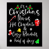 It's A Christmas Movies Hot Chocolate &amp; Cozy B Poster (Voorkant)