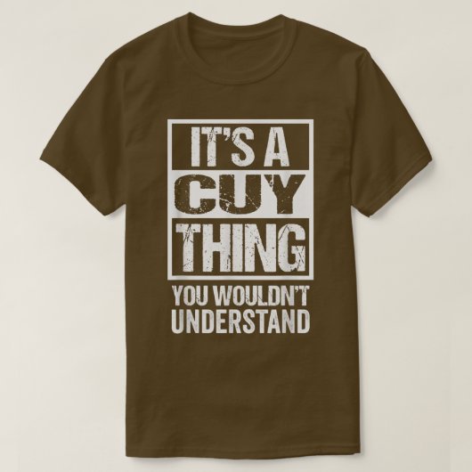 It's A Cuy Thing You Wouldn't Understand Guinea Pi T-shirt (Design voorkant)