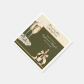 It's a Double Celebration Green Champagne Birthday Servet (Hoek)