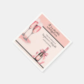 It's a Double Celebration Pink Champagne Birthday Servet (Hoek)