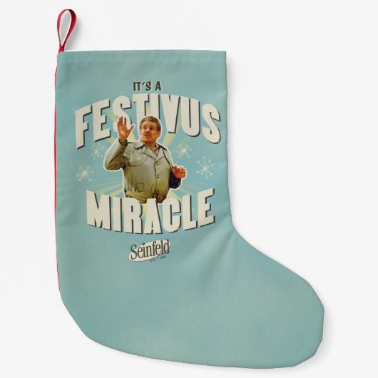 It's a Festivus Miracle Kleine Kerstsok (Voorkant)