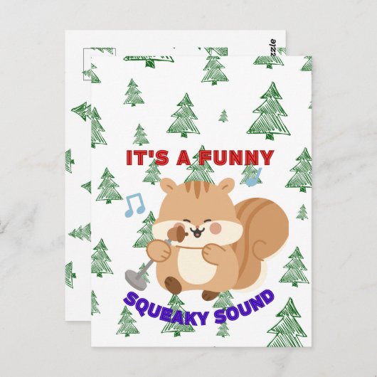 It's A Funny Squeaky Sound Briefkaart (Voorkant / Achterkant)