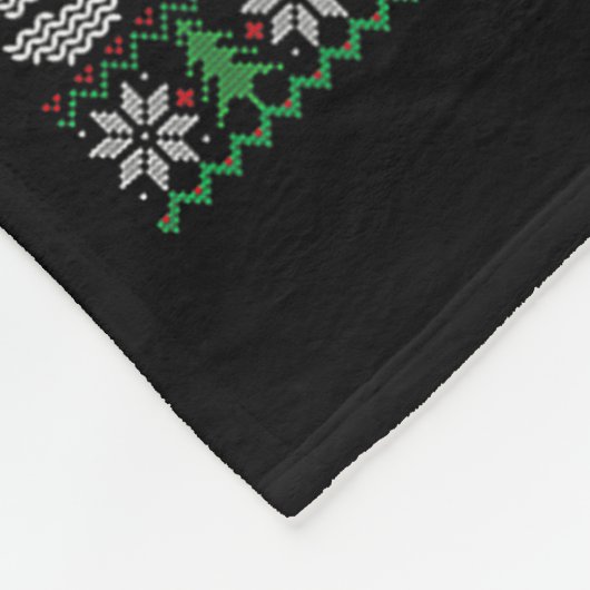 It's A Funny Squeaky Sound Christmas Squirrel Swea Fleece Deken (Hoek)