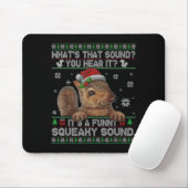 It's A Funny Squeaky Sound Christmas Squirrel Swea Muismat (Met muis)