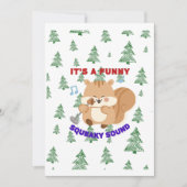 It's A Funny Squeaky Sound Feestdagenkaart (Voorkant)