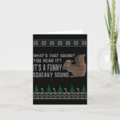 Its A Funny Squeaky Sound Funny Squirrel Christmas Kaart (Voorkant)