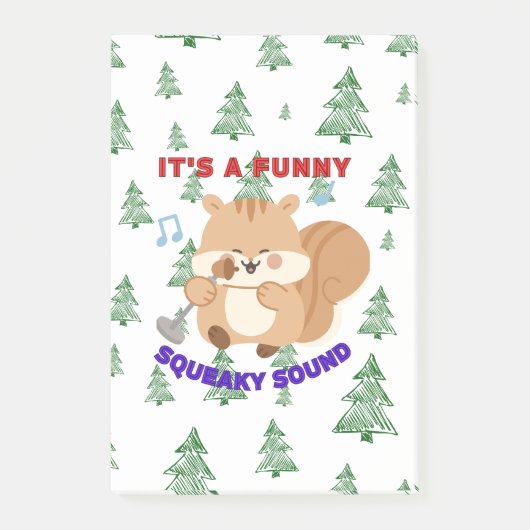 It's A Funny Squeaky Sound Post-it® Notes (Voorkant)