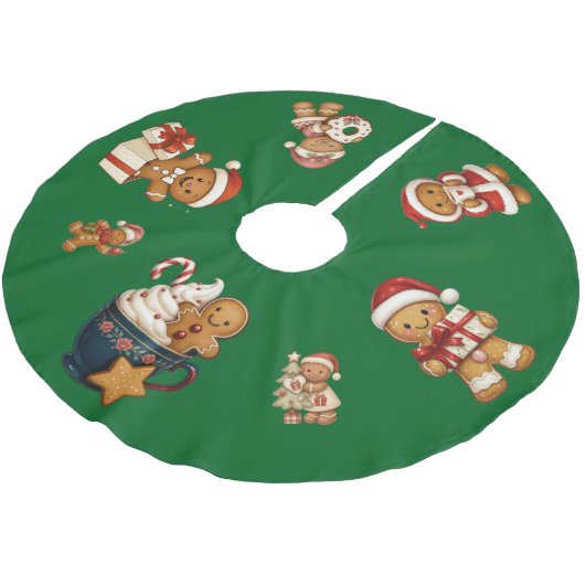 It's a Gingerbread Christmas! Kerstboom Rok (Gekanteld)