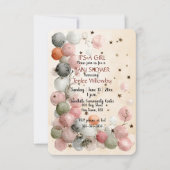 It's A Girl Baby Shower Invitation Kaart (Voorkant)