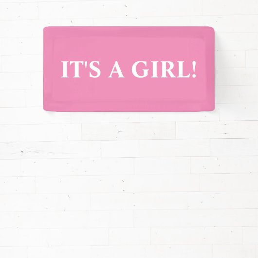 IT'S A GIRL! BANNER (Insitu)