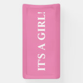 IT'S A GIRL! BANNER (Verticaal)