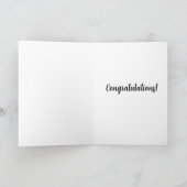 Its a girl (blue card) feestdagen kaart (Binnen)