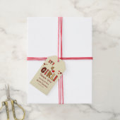 It's a Girl! Christmas Santa Hat Baby Shower Cadeaulabel (Met Touw)