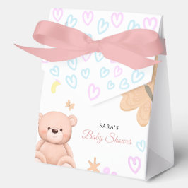 It's a Girl Cute Teddy Bear Baby Shower Cartoon  Bedankdoosjes