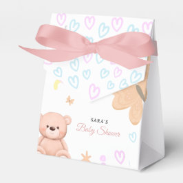 It's a Girl Cute Teddy Bear Baby Shower Cartoon Bedankdoosjes