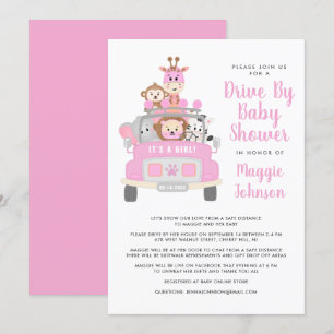 It's a Girl Drive beroemd gemaakt door Safari Pink Kaart