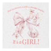 It's a Girl Gift Photo Kubus (Voorkant)