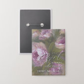 It's A Girl HOST Button (Voorkant / Achterkant)