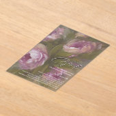 It's A Girl - Invitation Acryl Uitnodigingen (Laagn)