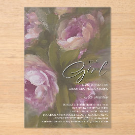 It's A Girl - Invitation Acryl Uitnodigingen
